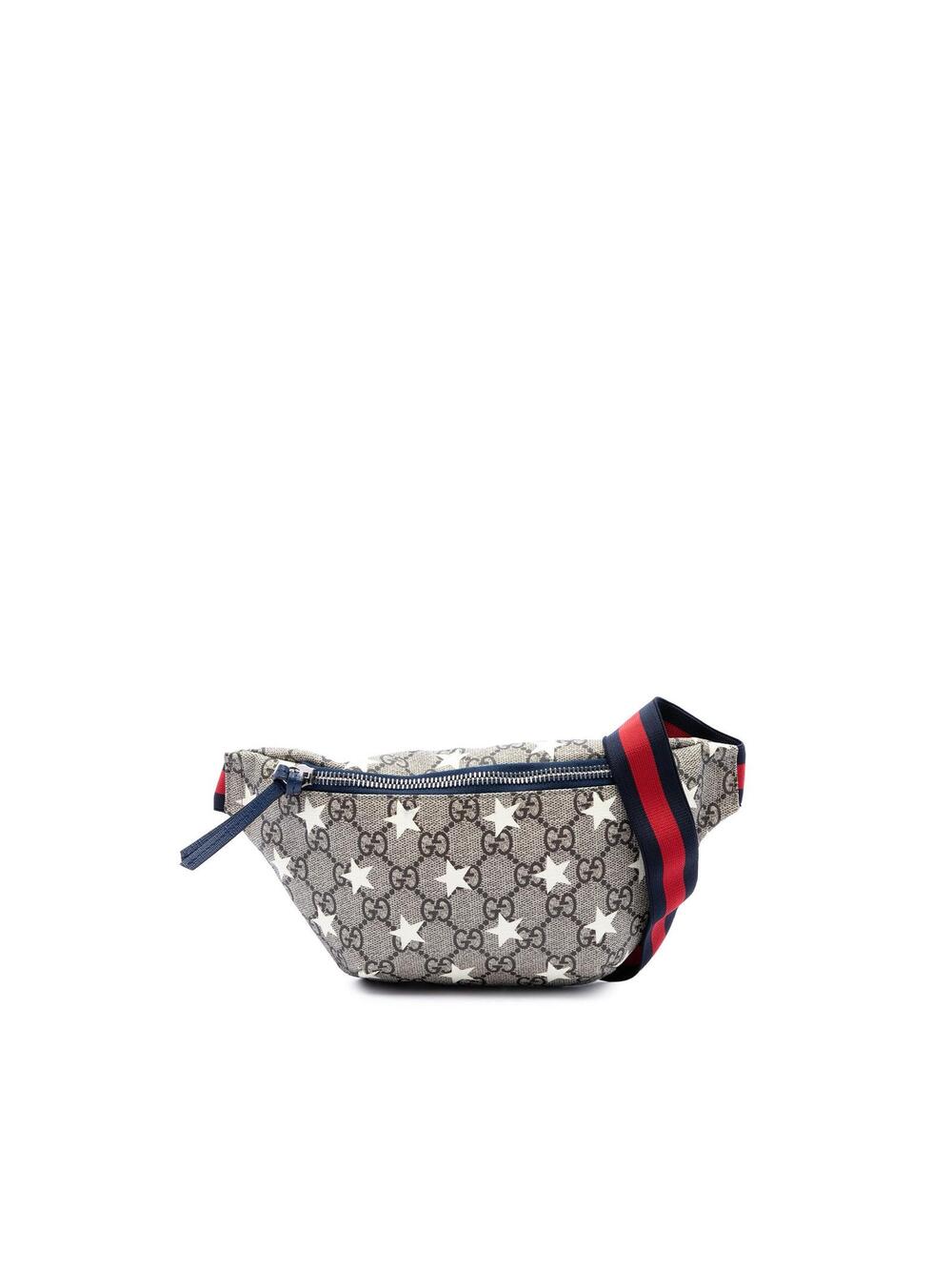 Gucci Kids Gg Supreme Web Stars Belt #358414G60B
